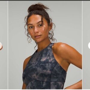 Lululemon Key to Balance Tank Top Diamond Dye Lunar Rock True Navy